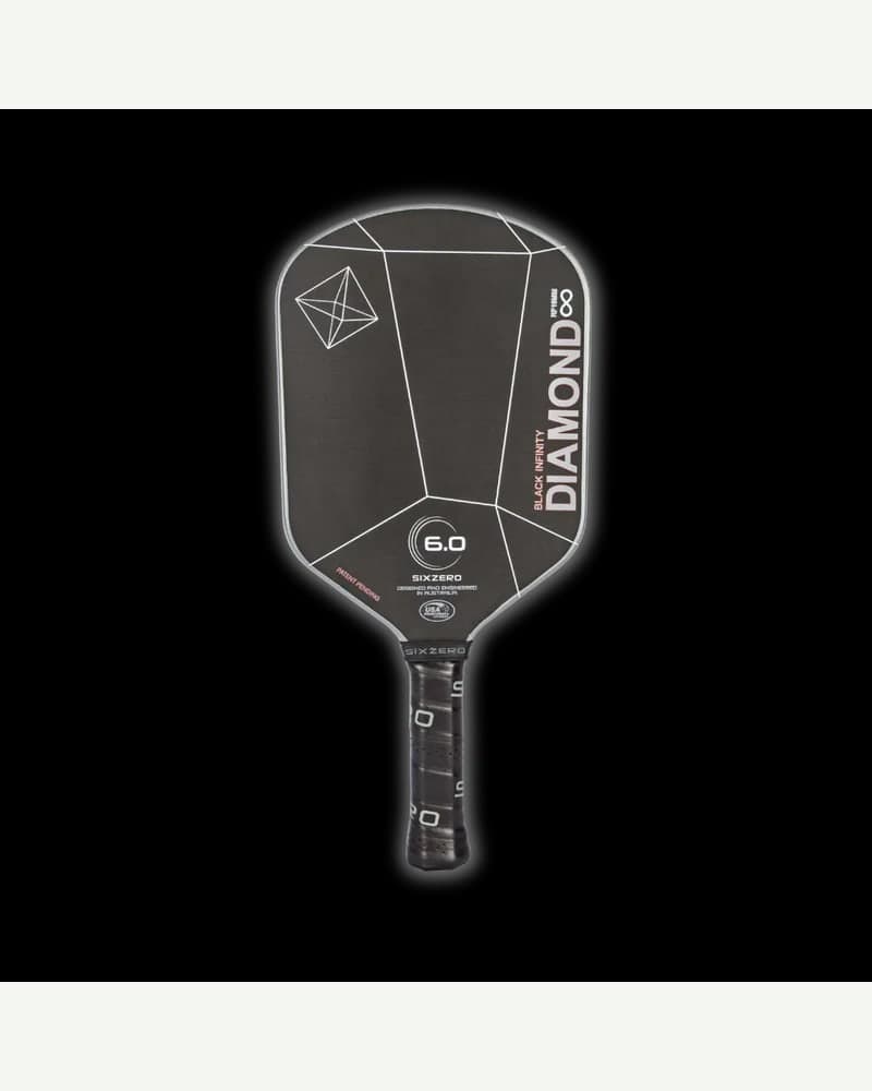 Six Zero Infinity Edgeless Black Diamond Power pickleball paddle — specs and inventory on PaddleBag