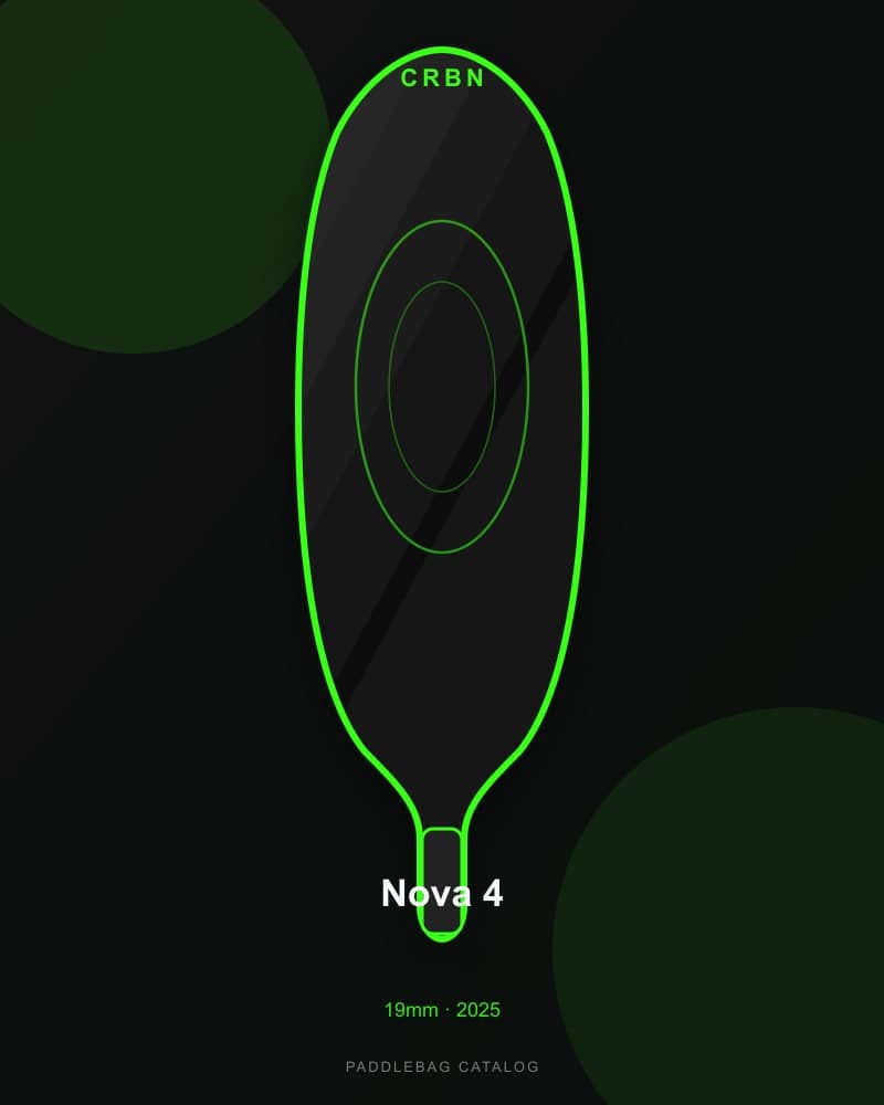 CRBN Nova 4 19mm pickleball paddle