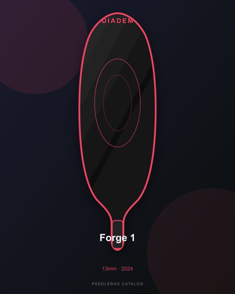 Diadem Forge 1 13mm pickleball paddle — specs and inventory on PaddleBag