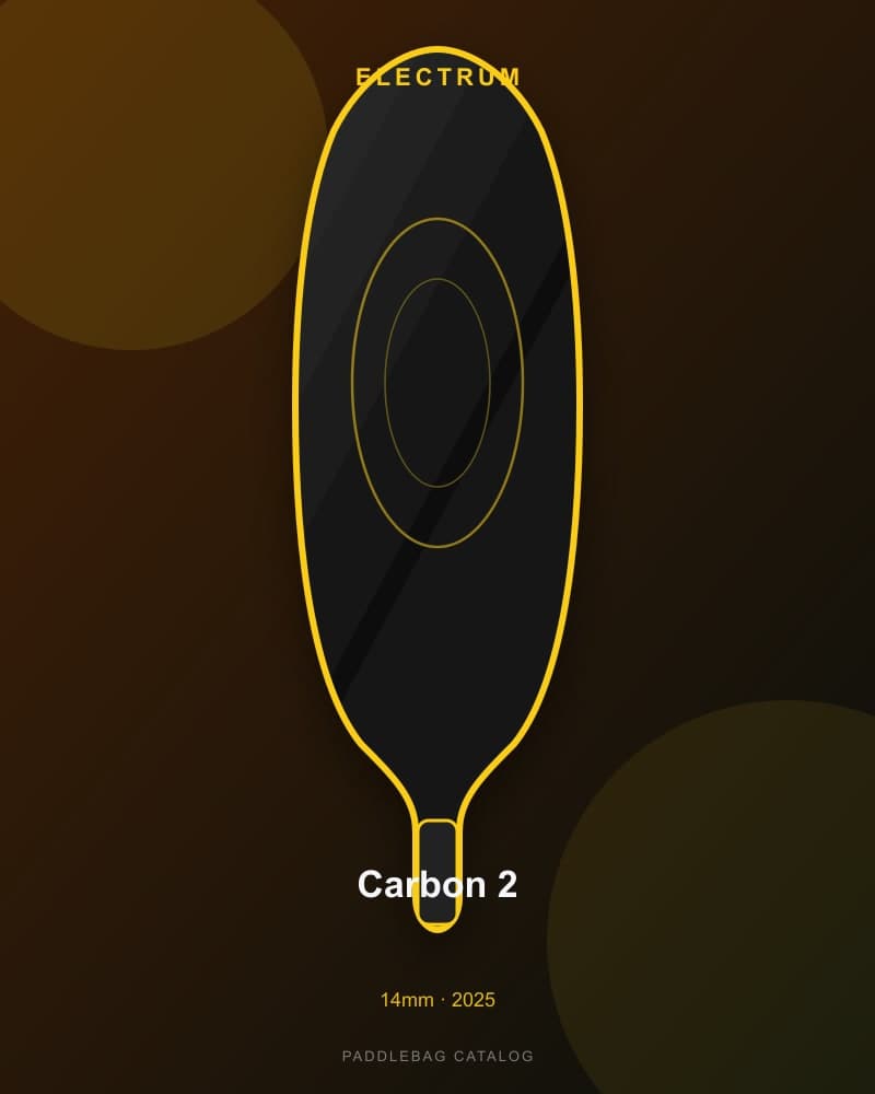 Electrum Carbon 2 14mm pickleball paddle — specs and inventory on PaddleBag