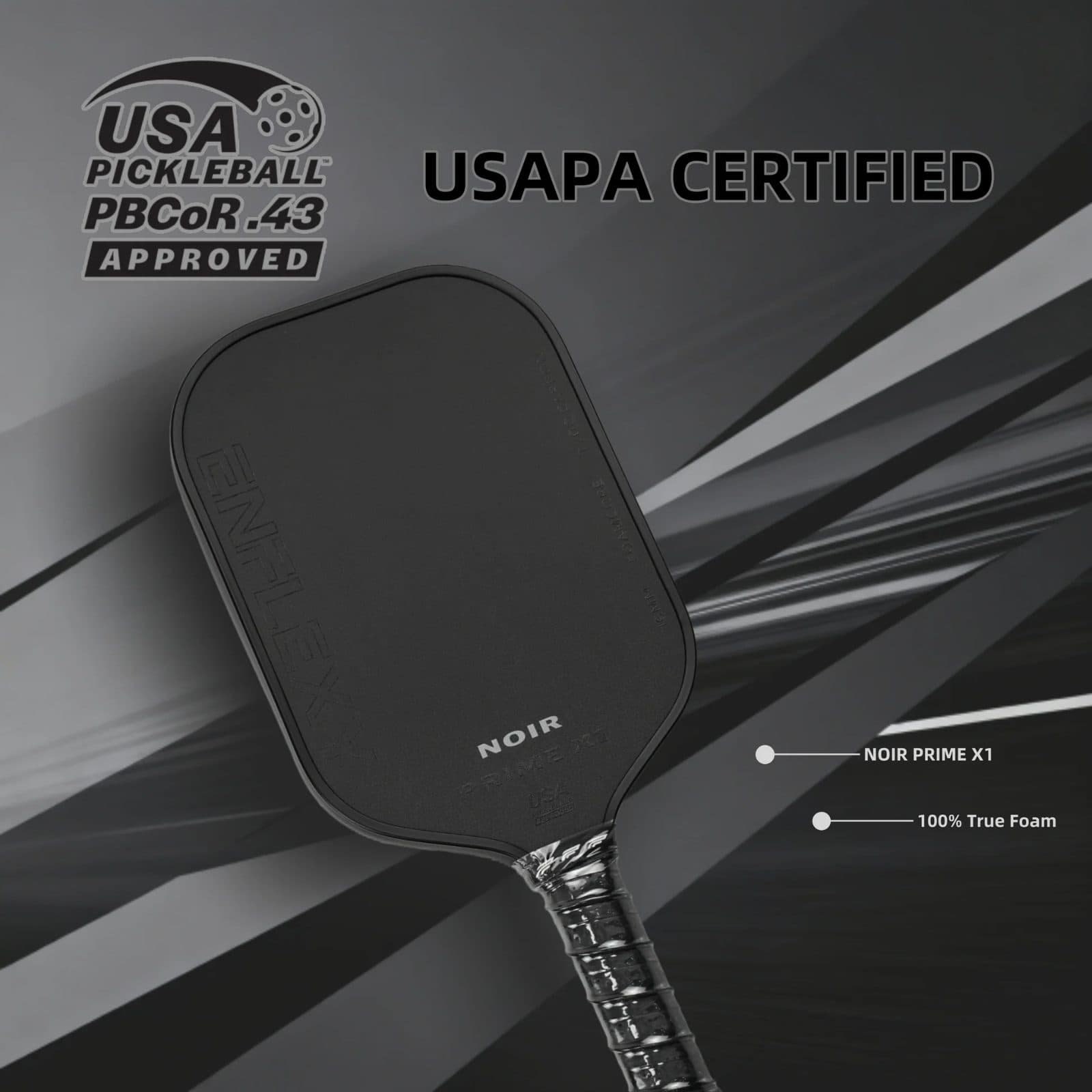 Enflexy Noir 16mm pickleball paddle — specs and inventory on PaddleBag