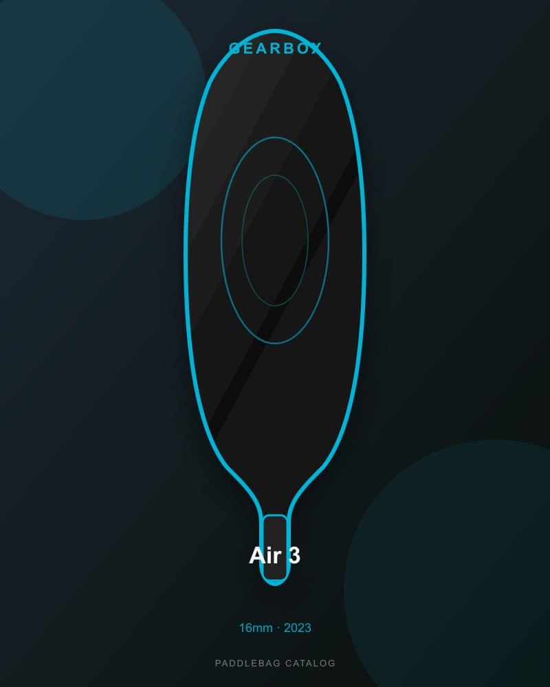Gearbox Air 3 16mm pickleball paddle