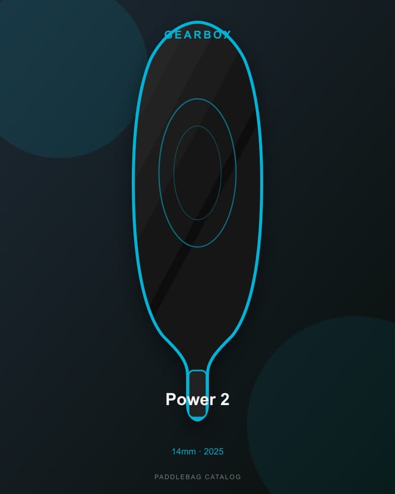 Gearbox Power 2 14mm pickleball paddle