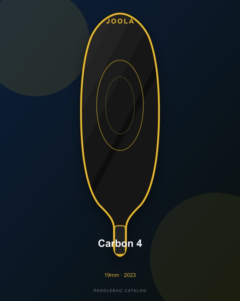 JOOLA Carbon 4 19mm pickleball paddle