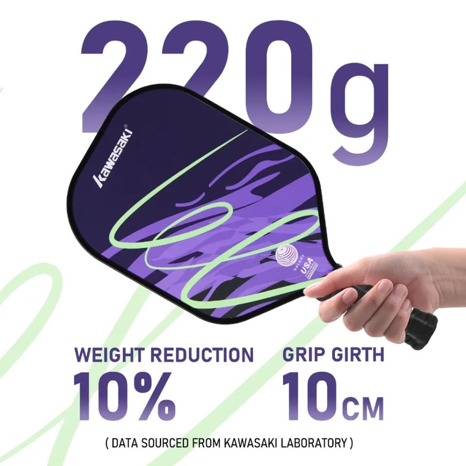 Kawasaki Galaxy 16m pickleball paddle — specs and inventory on PaddleBag