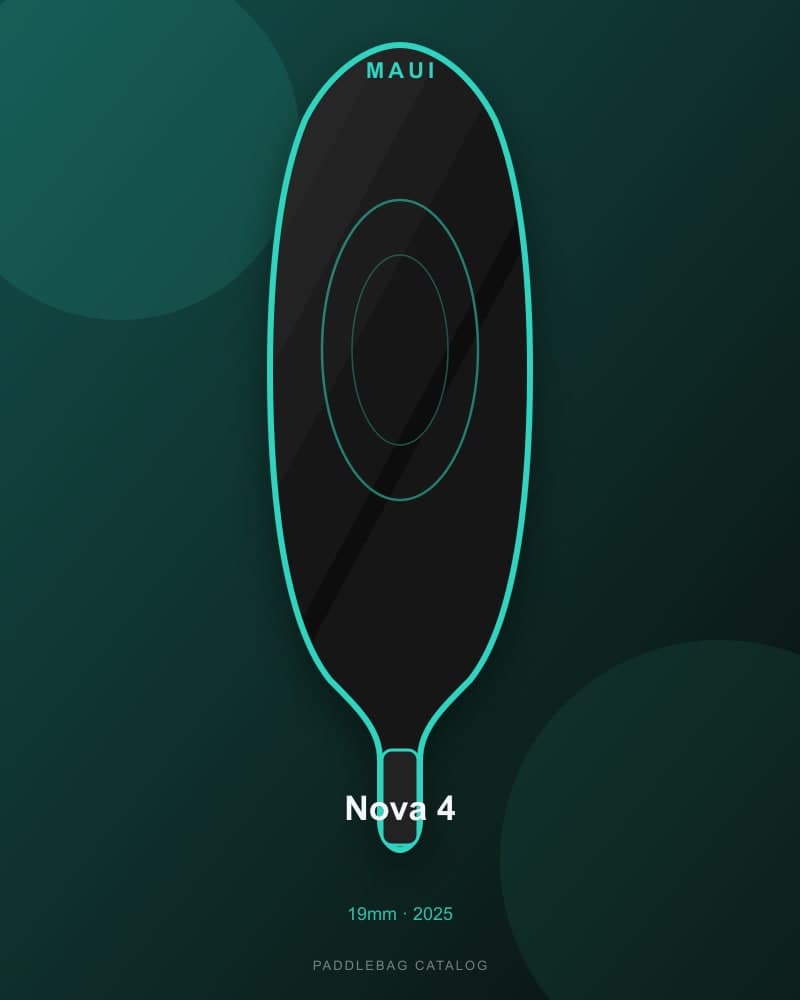 Maui Nova 4 19mm pickleball paddle — specs and inventory on PaddleBag