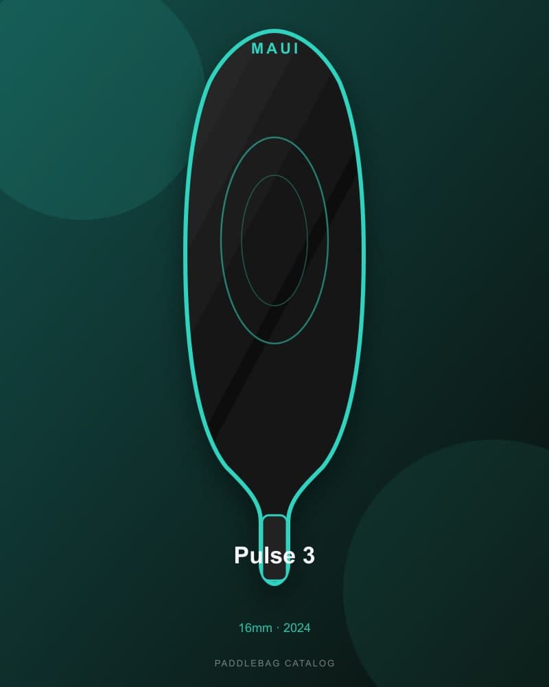 Maui Pulse 3 16mm pickleball paddle — specs and inventory on PaddleBag