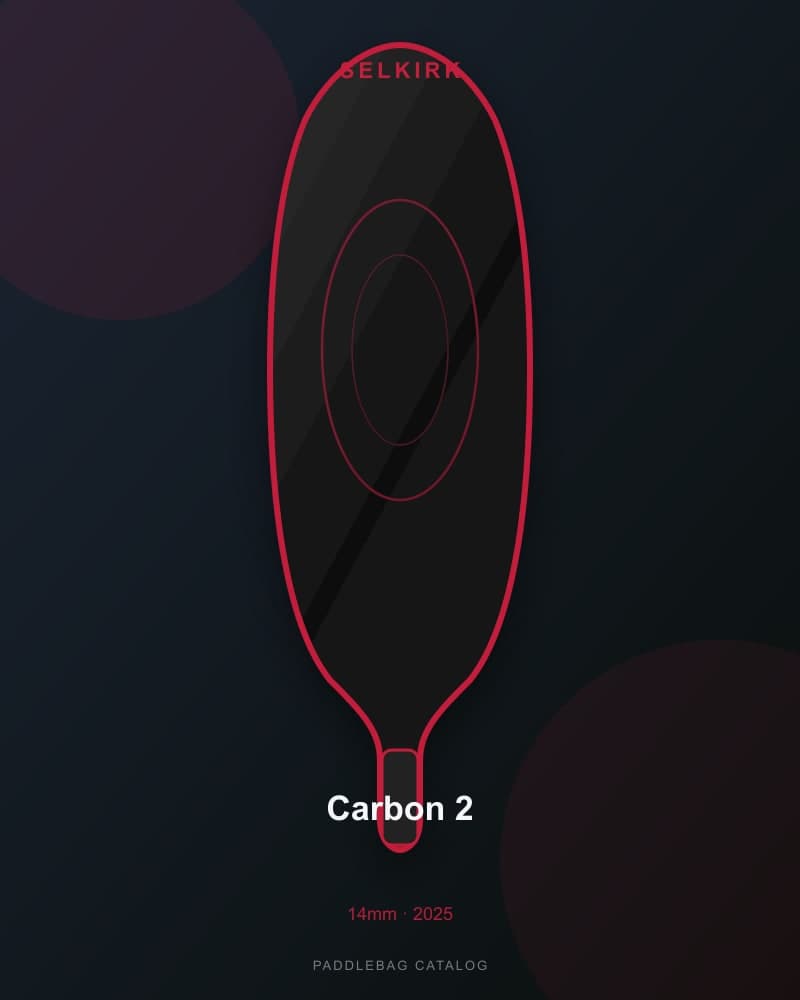Selkirk Carbon 2 14mm pickleball paddle