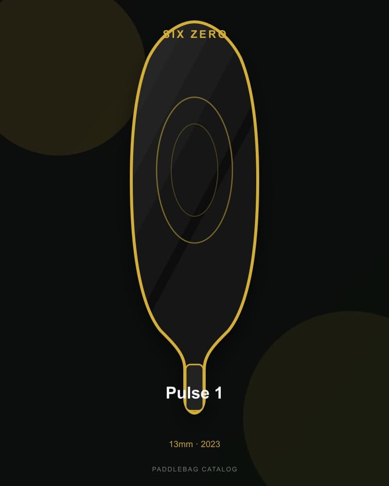 Six Zero Pulse 1 13mm pickleball paddle