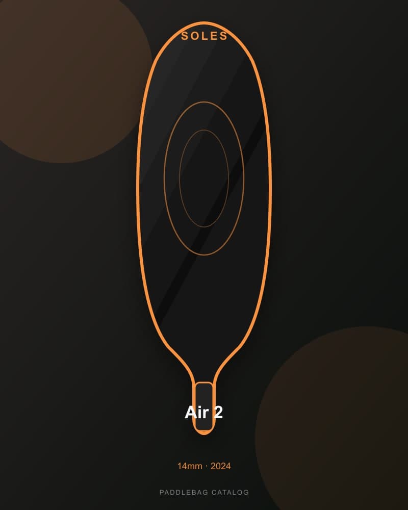 Soles Air 2 14mm pickleball paddle — specs and inventory on PaddleBag