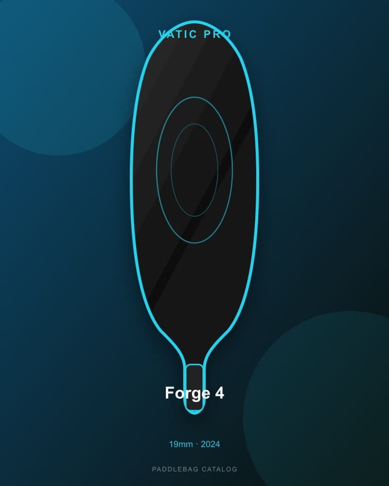Vatic Pro Forge 4 19mm pickleball paddle