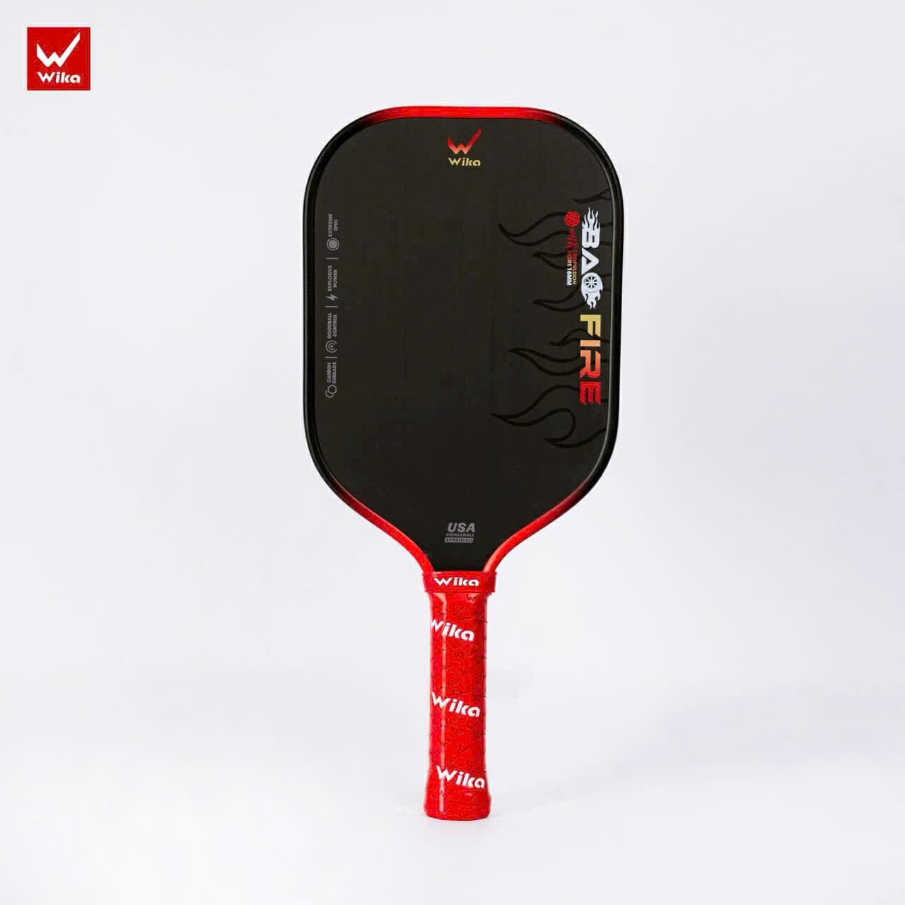 Wika Bao Fire pickleball paddle — specs and inventory on PaddleBag