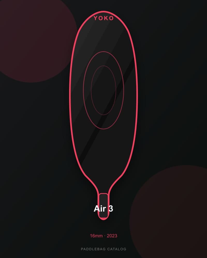 YOKO Air 3 16mm pickleball paddle — specs and inventory on PaddleBag