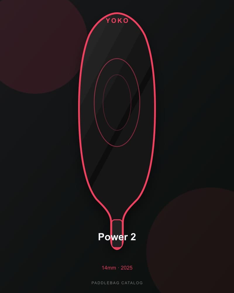 YOKO Power 2 14mm pickleball paddle — specs and inventory on PaddleBag