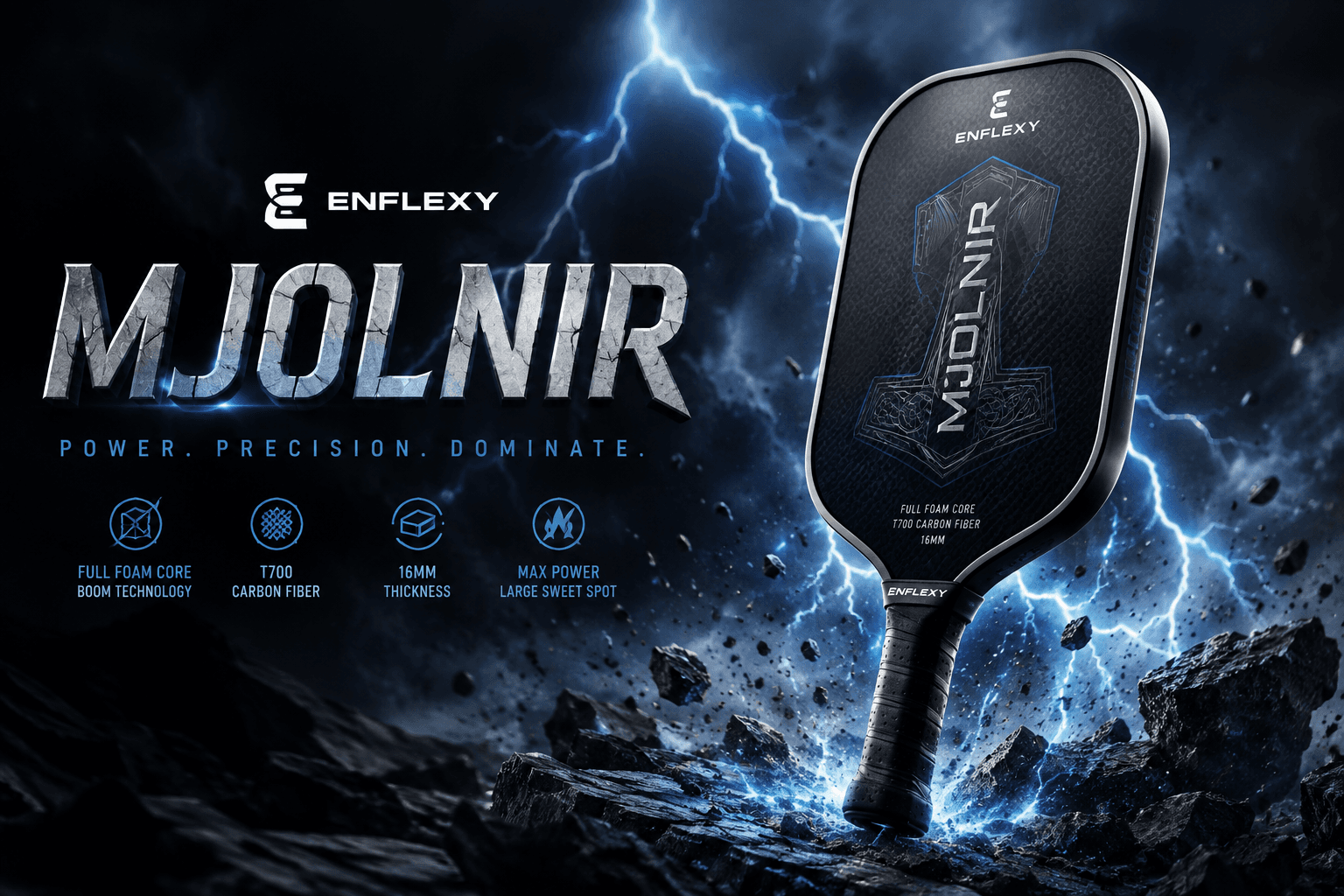 Enflexy Mjolnir Review πβ‘ β pickleball review cover on PaddleBag