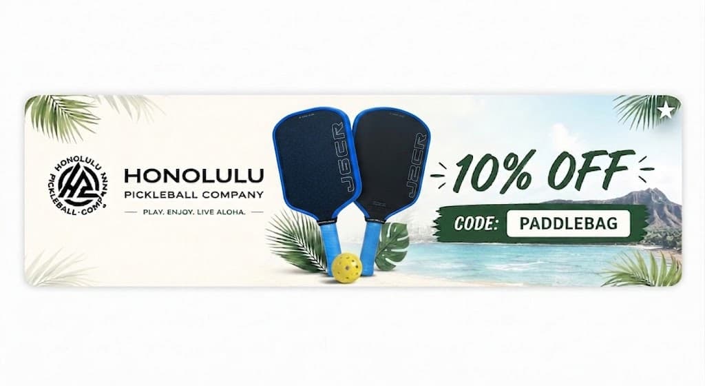 Upgrade Your Game: Exclusive 10% Off Honolulu Pickleball Co. Paddles — pickleball blog cover on PaddleBag